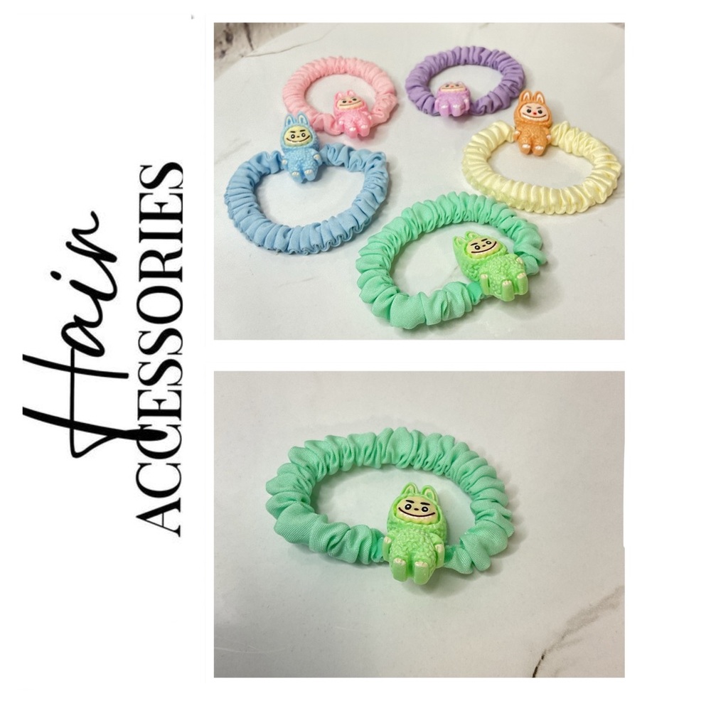 🎈3/$18 🎈- Kids Hair Scrunchies - Green